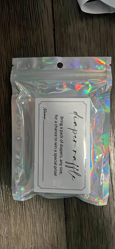 37 diaper raffle cards