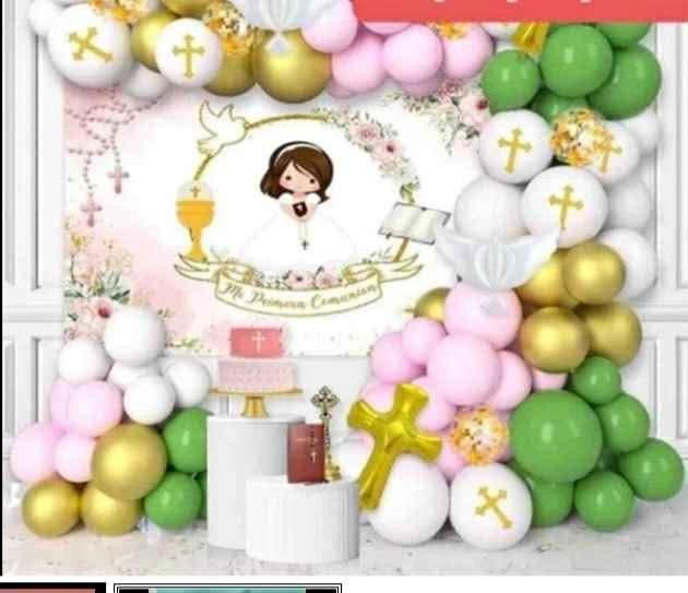 110Pcs Per Pack Baptism Decorations for Girls