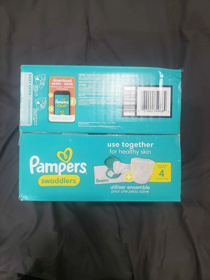 NEW Pampers Swaddlers Diapers Size 4 - 66 Count - photo 2