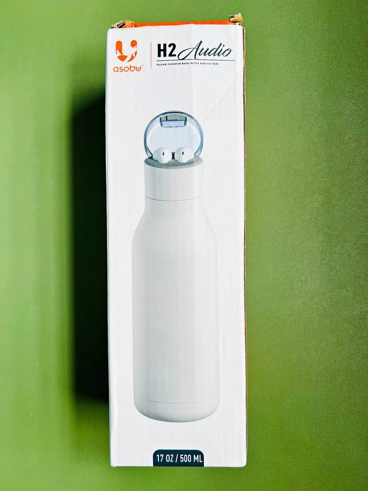 Asobu H2 Audio Insulated Water Bottle w/ Earbuds 17oz