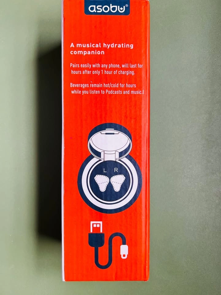 Asobu H2 Audio Insulated Water Bottle w/ Earbuds 17oz - photo 2