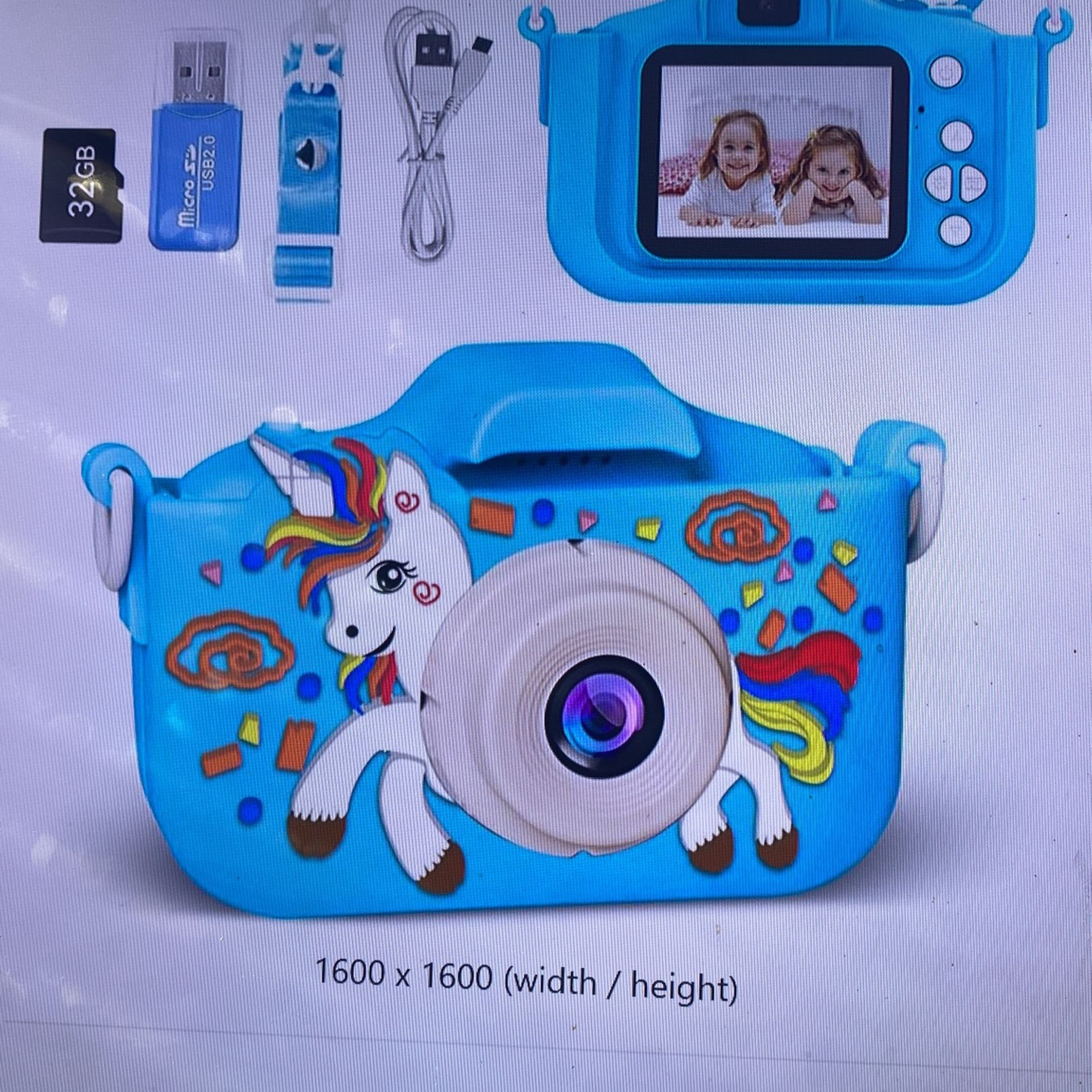 Kids Camera 1080P HD Digital Video Camera w/ 32GB SD Card