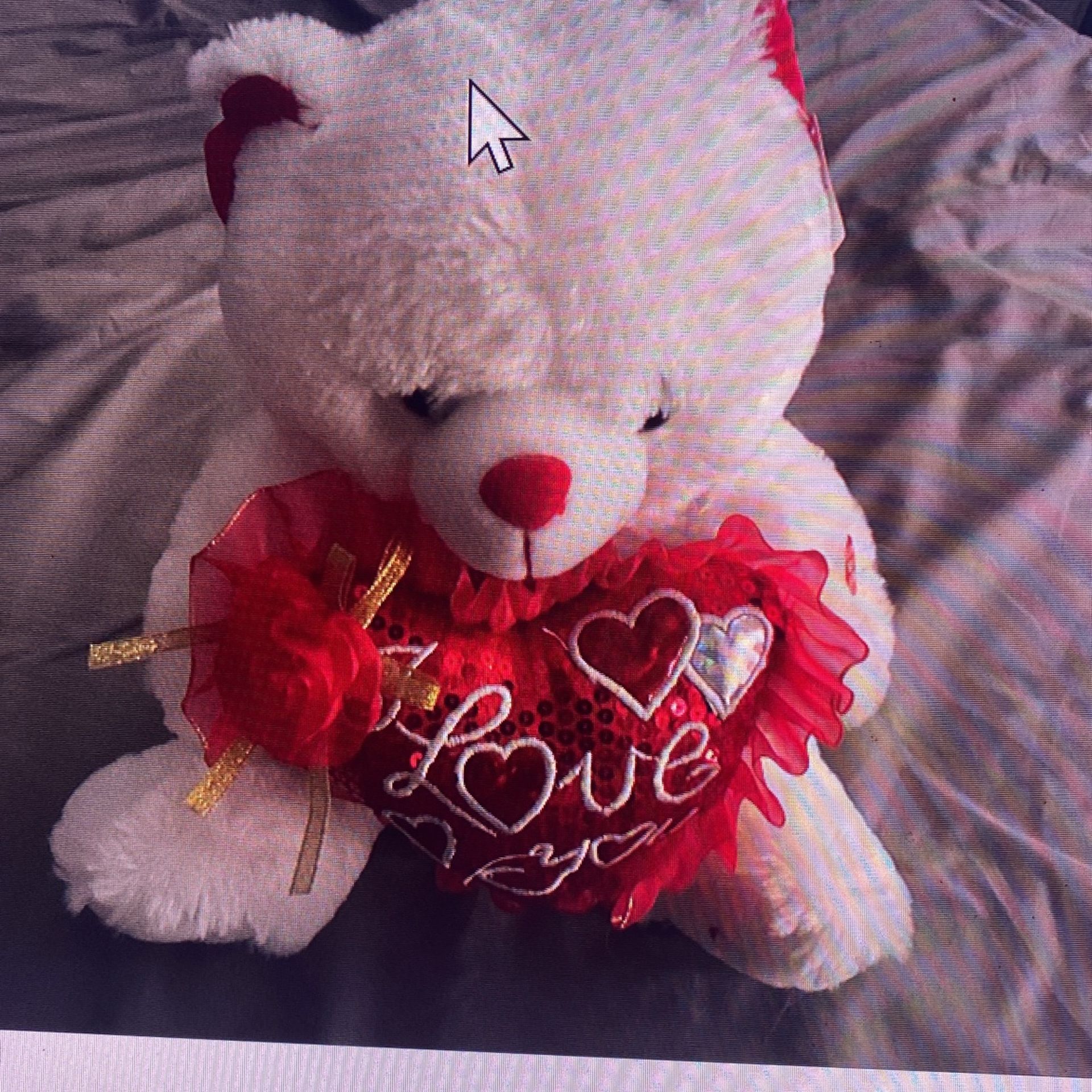 Musical I Love You Teddy Bear 13 Inches Tall