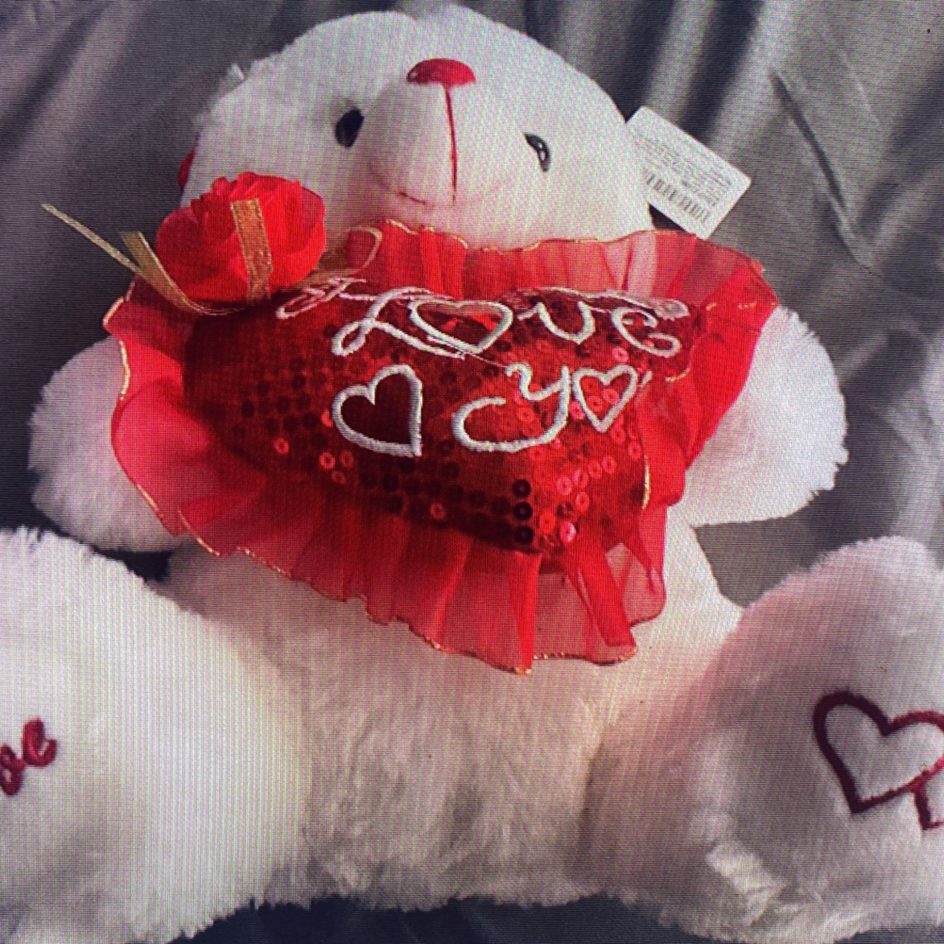 Musical I Love You Teddy Bear 13 Inches Tall - photo 3
