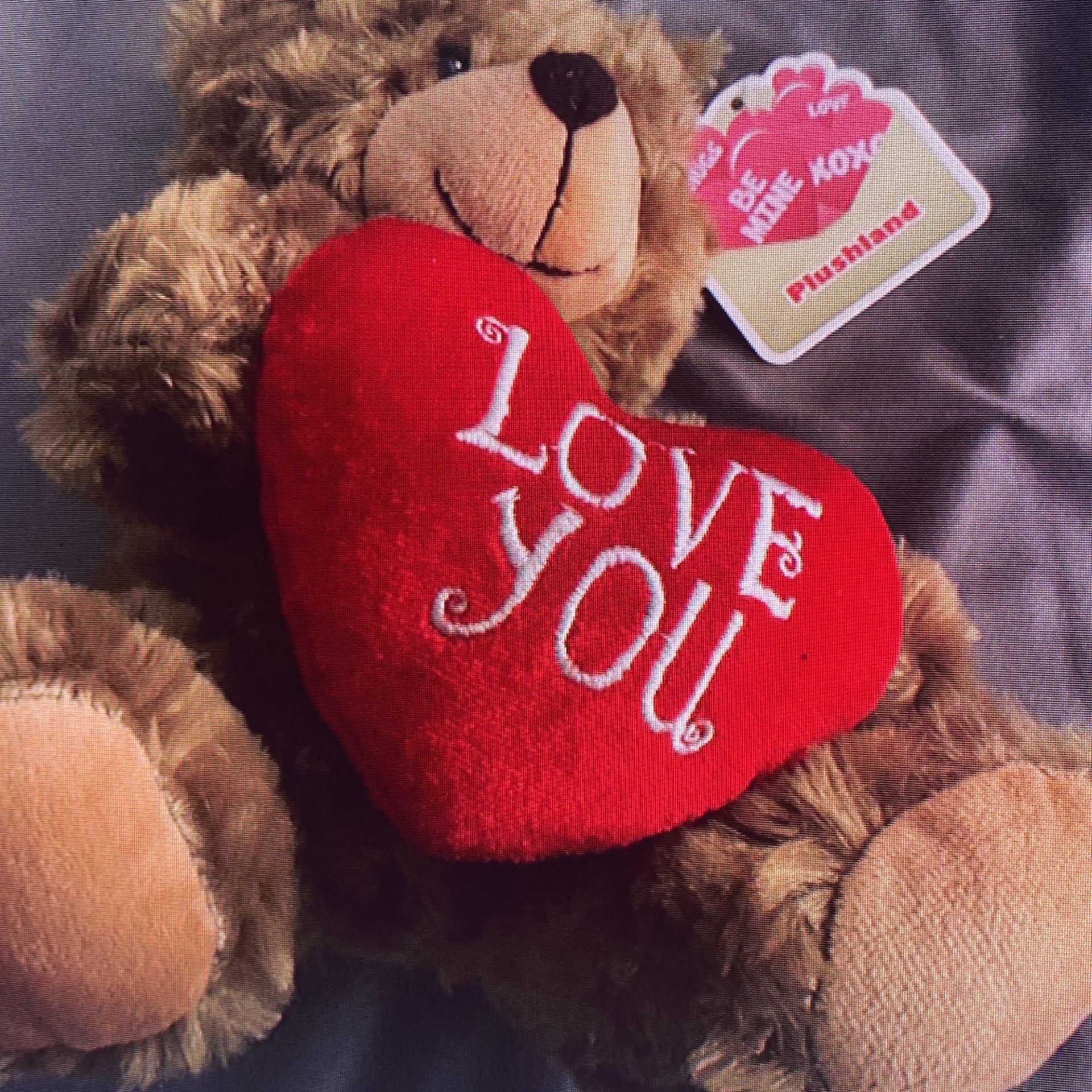 Medium Brown Teddy Bear Holden Love You, Heart - photo 3