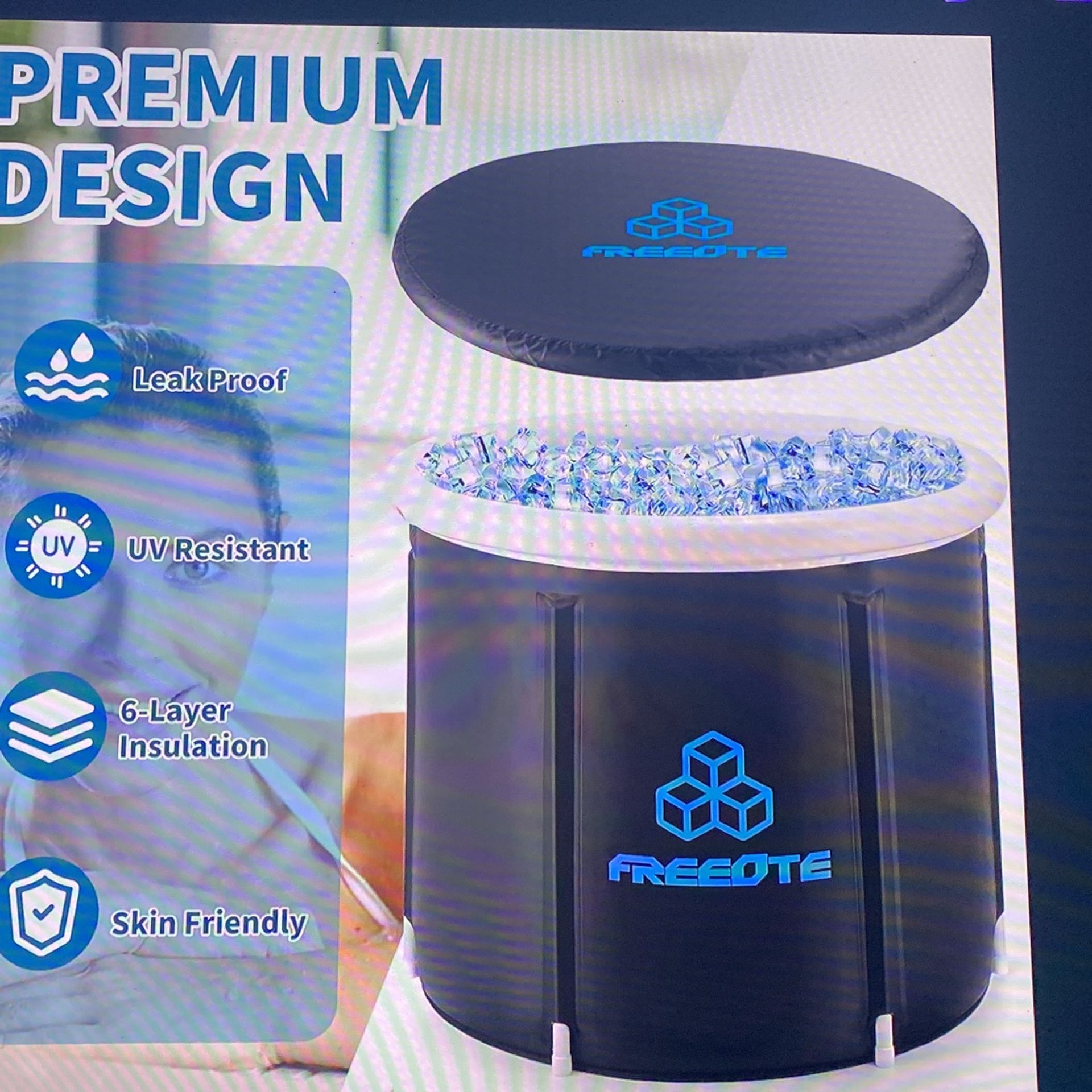 100 Gallon Cold Plunge Tub, Portable Ice Bath - photo 4