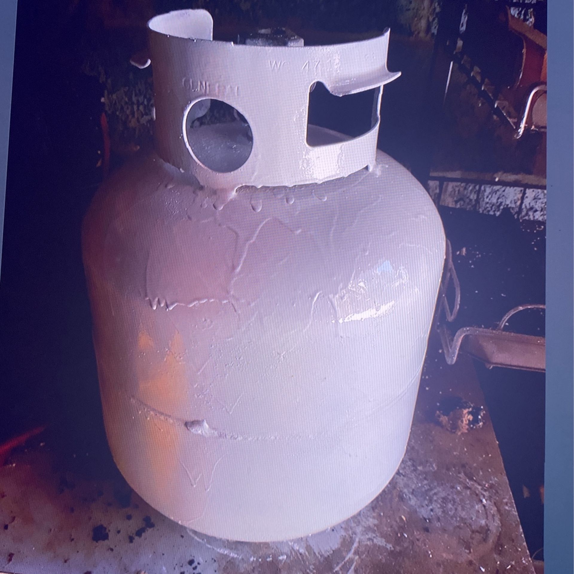 Propane Tank With A Little Gas