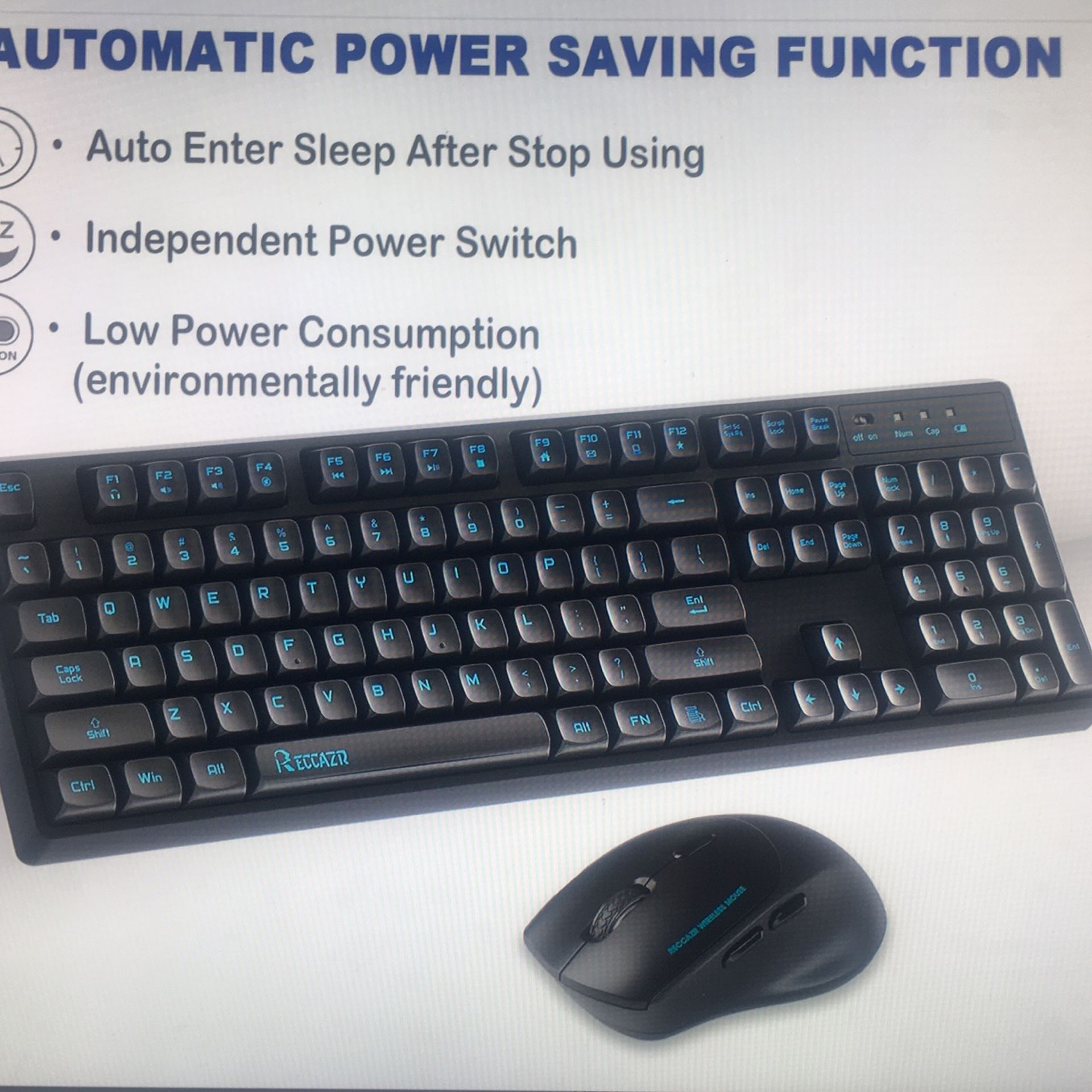 Wireless Keyboard and Mouse Combo Full Size - photo 2