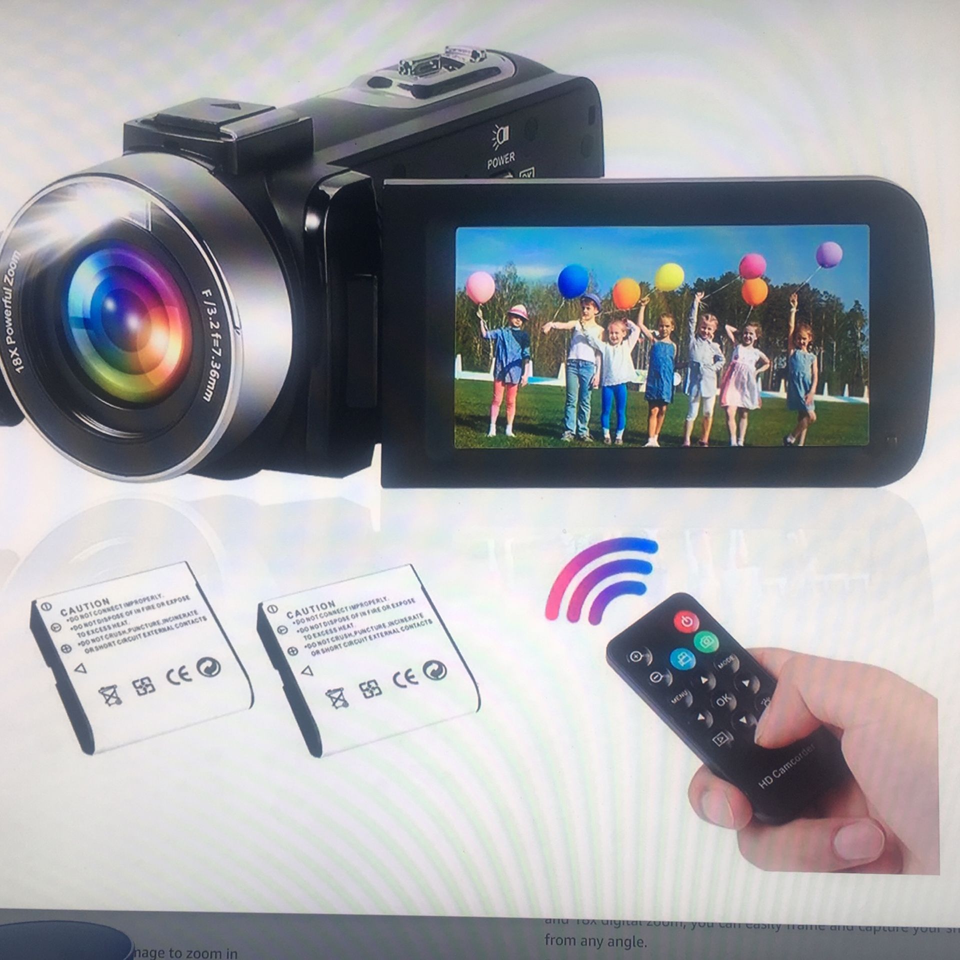 2.7k 30fps Video Camera Camcorder 42MP Flip Screen