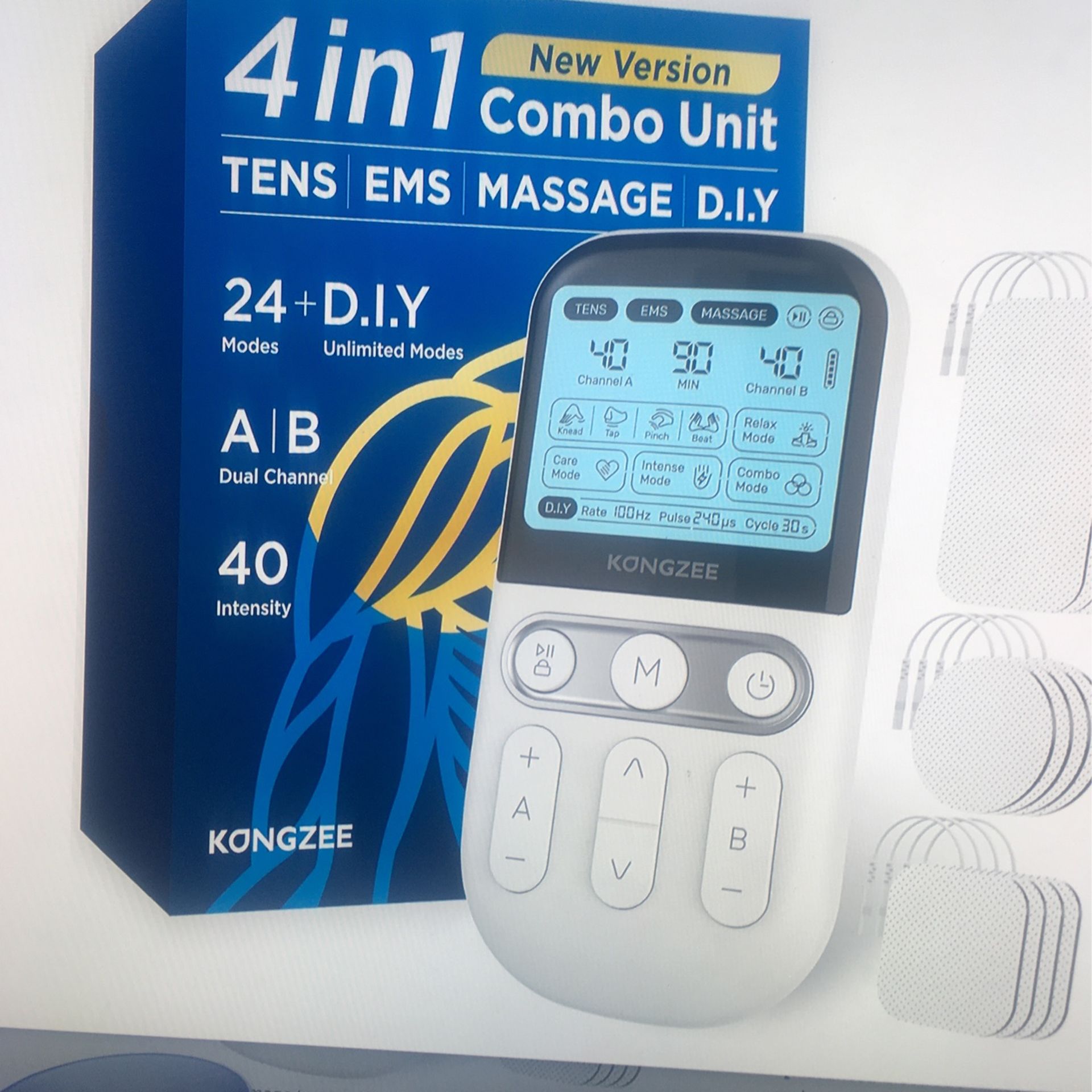 4 In 1 Tens Unit Muscle Massage Simulator