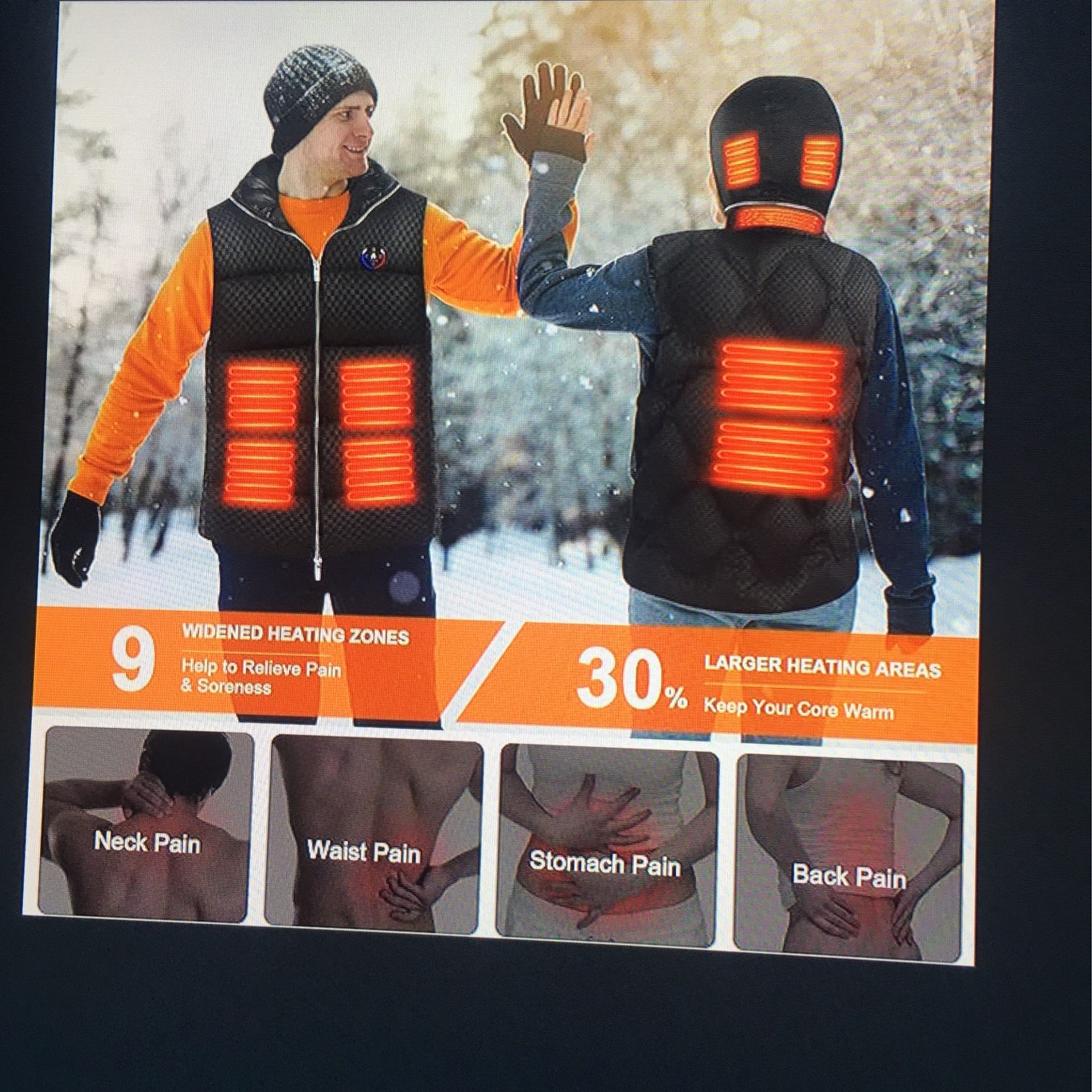 Heated Vest - Men/Women, 15000mAh Battery Pack - photo 2