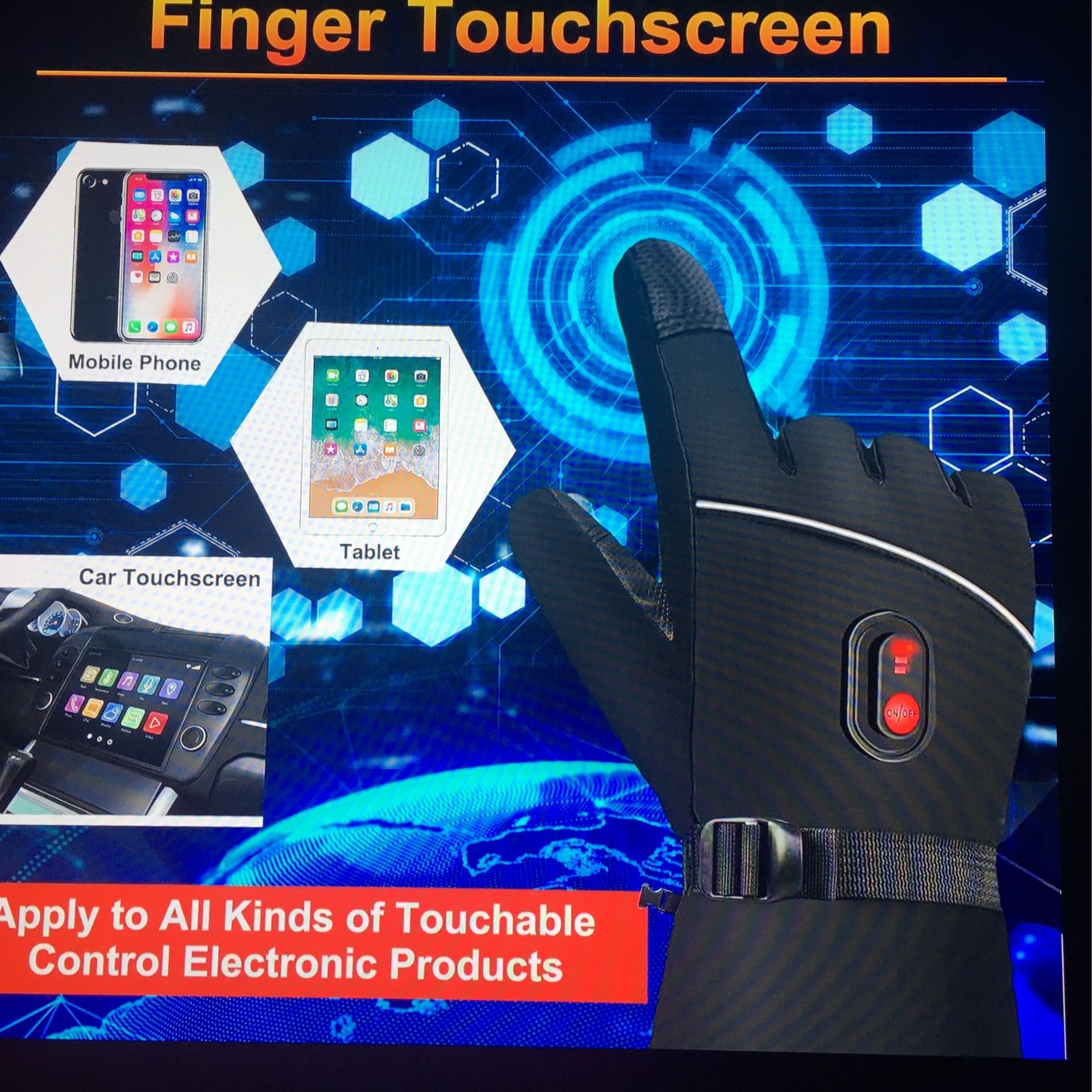 Heated Gloves for Men or Women - Electric - photo 4