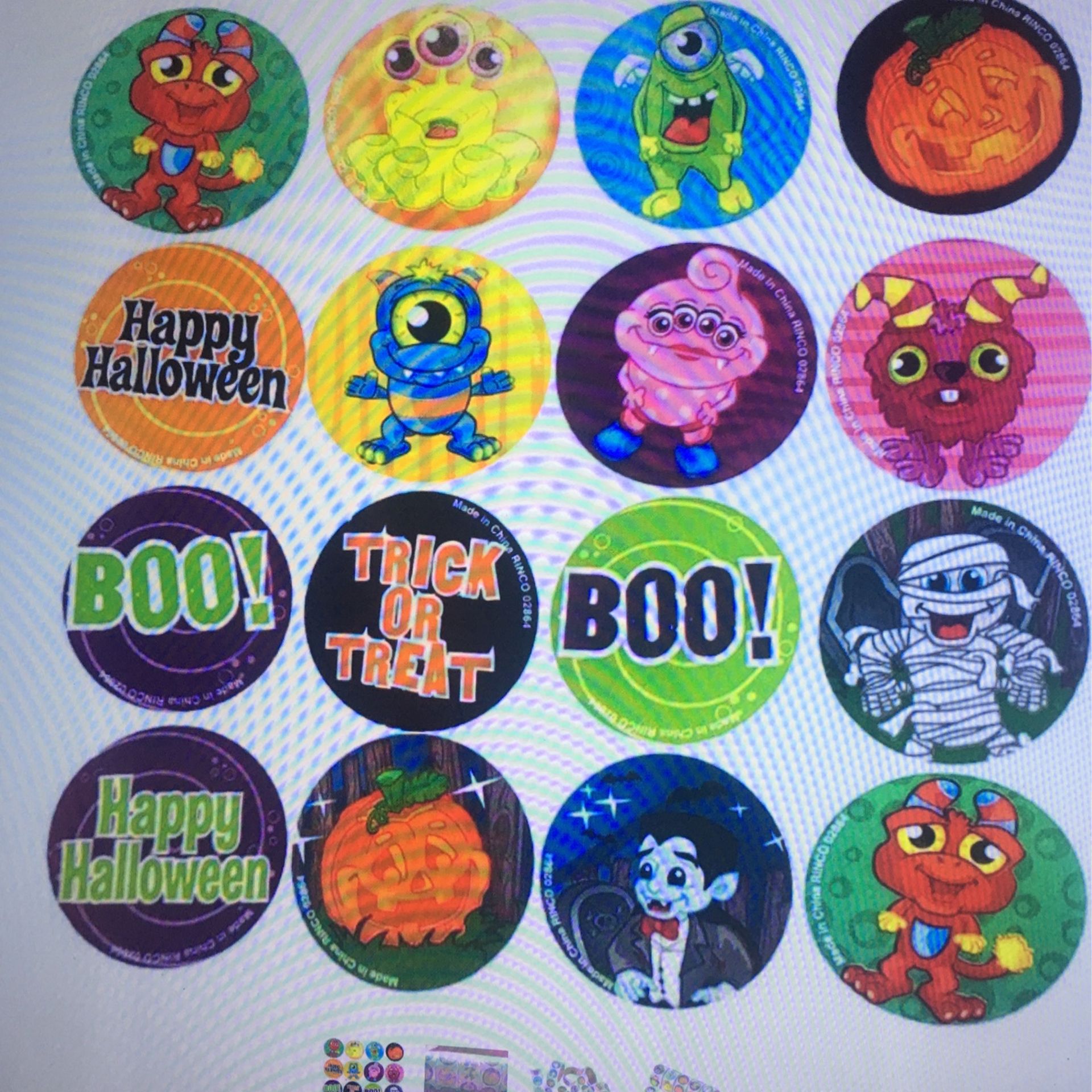 500 Halloween Stickers