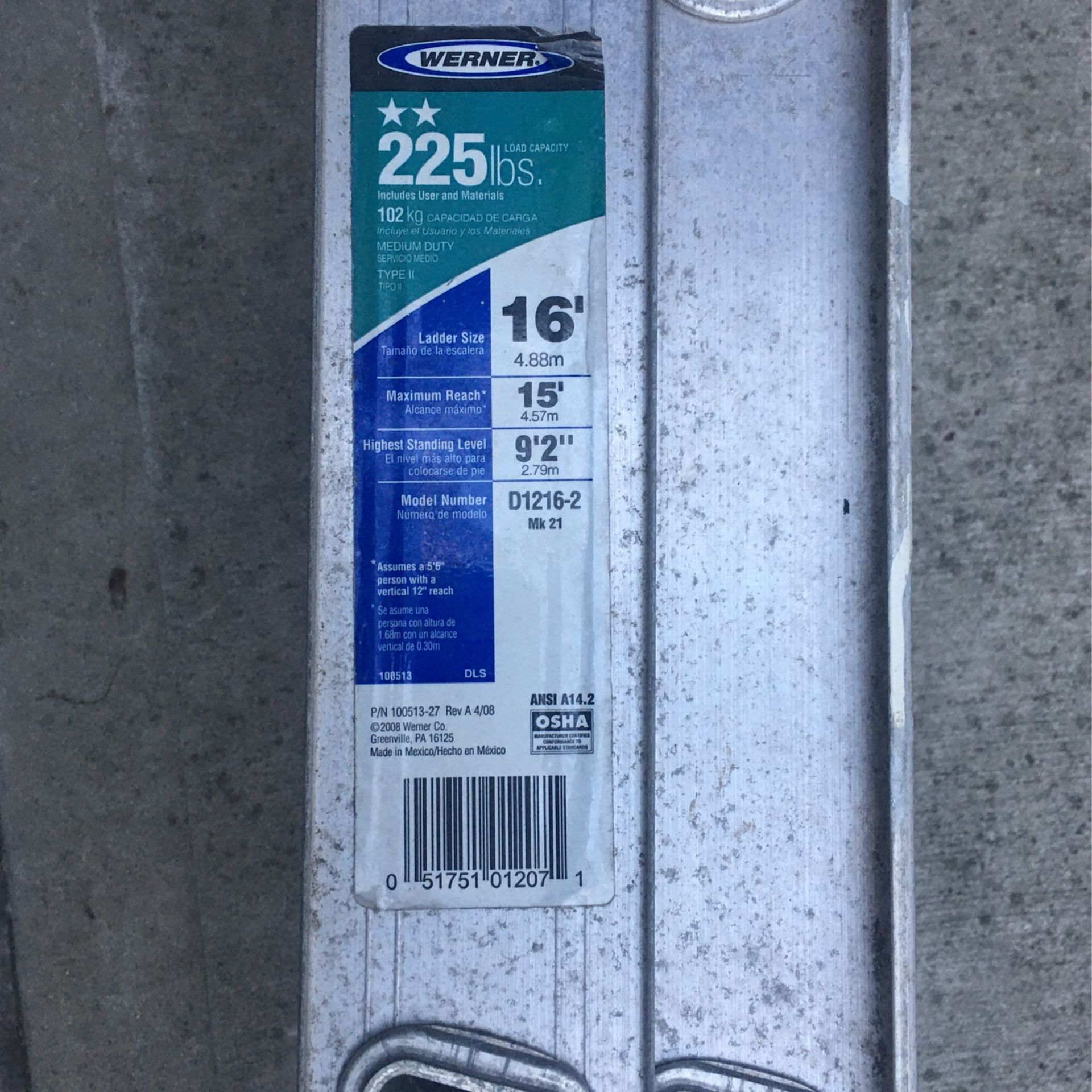 Werner 6 Foot Aluminum Ladder - photo 4
