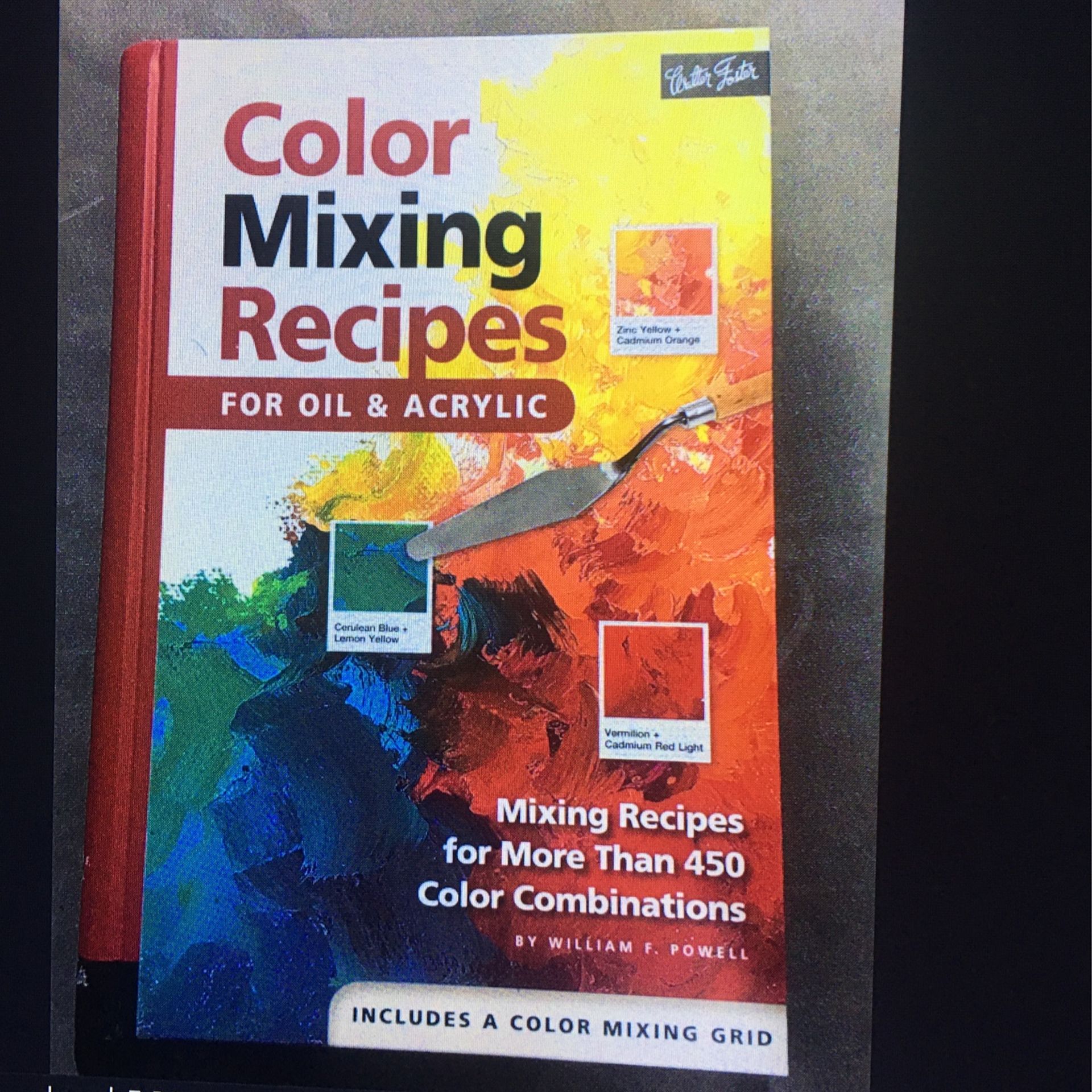 Color mixing recipes for oil and acrylic