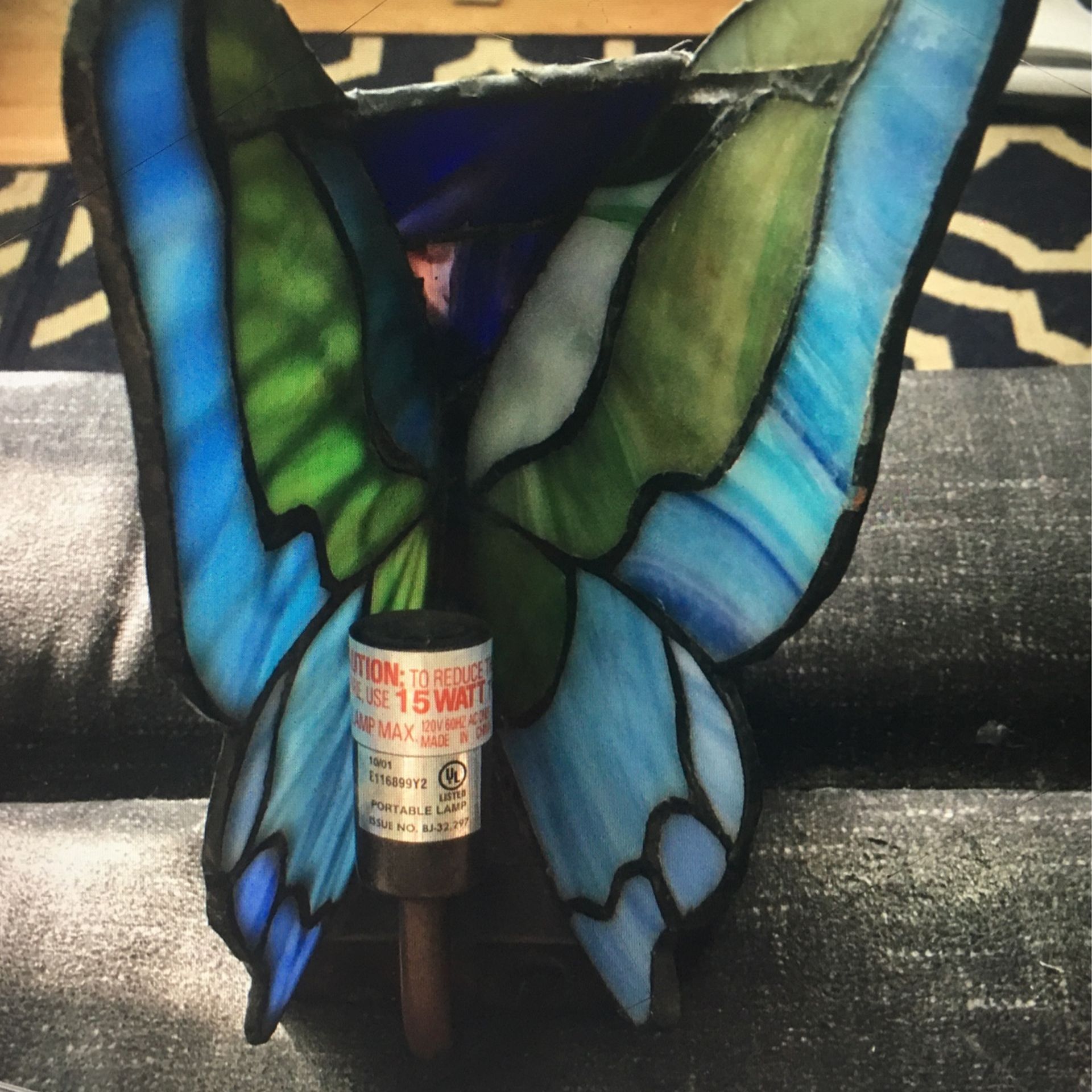 Tiffany Style Butterfly Lamp - photo 2