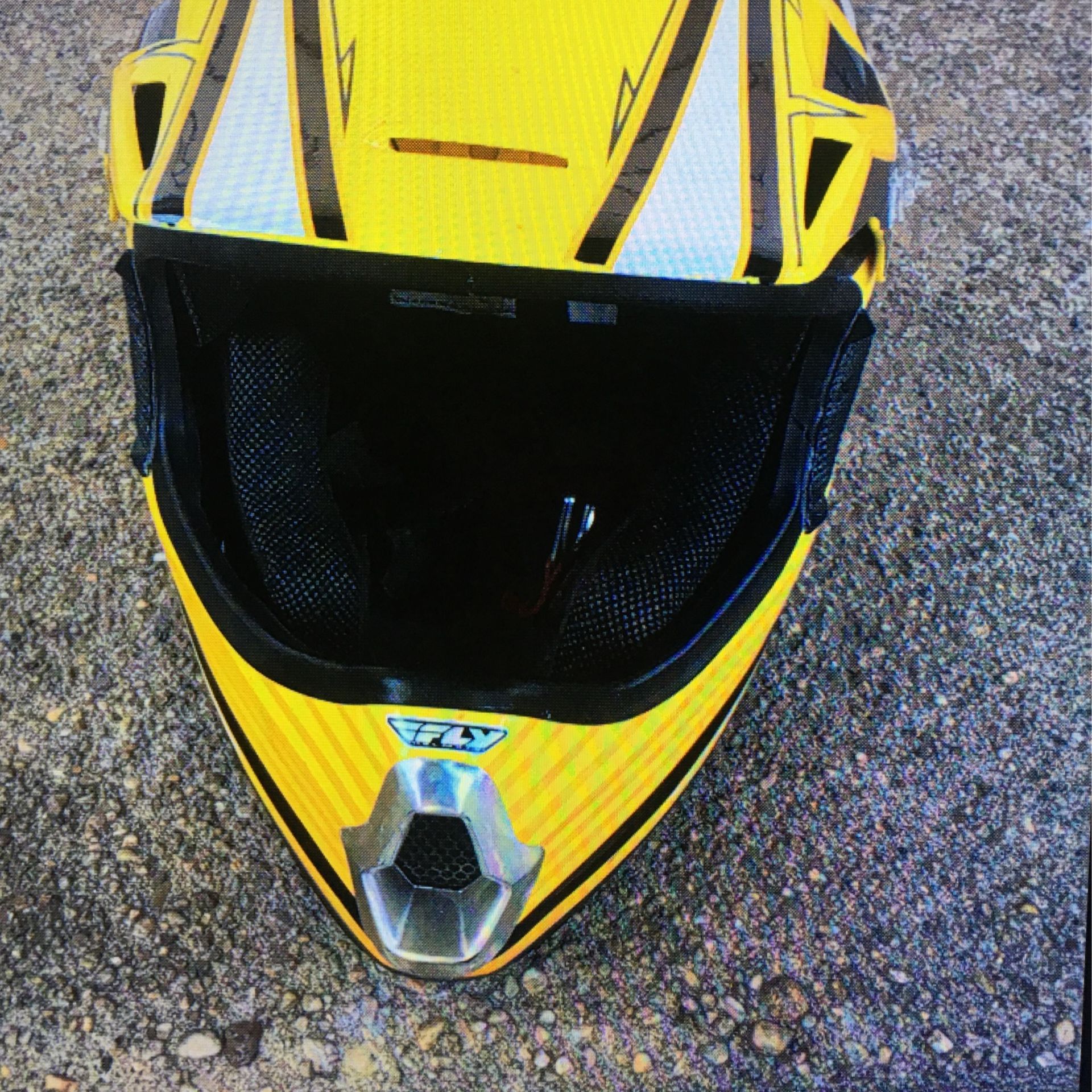 Fly Yellow and Black Helmet - photo 2
