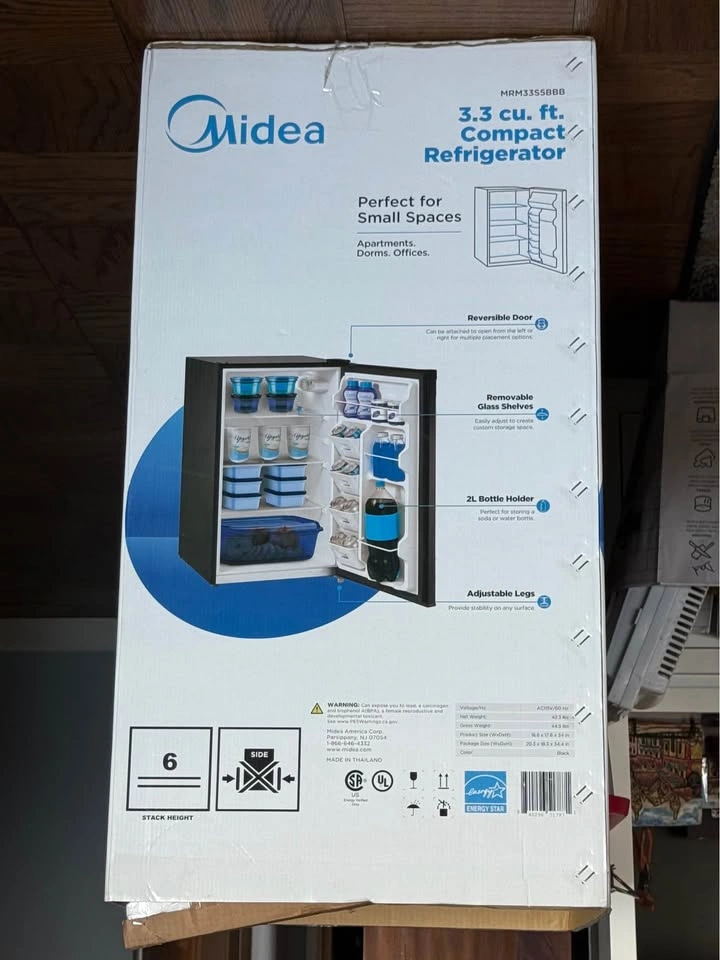 Midea 3.3 Cu. Feet Compact Refrigerator - photo 4