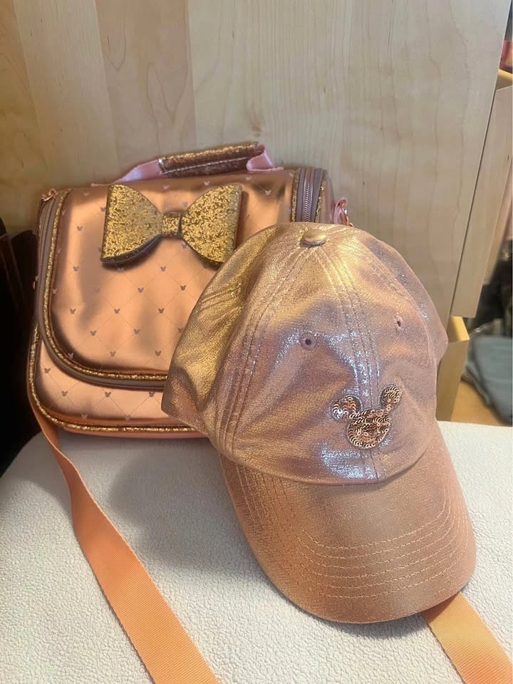 Rose Gold Disney Purse and Hat