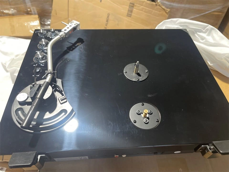 NEW-Record Player Vintage Turntable - photo 4