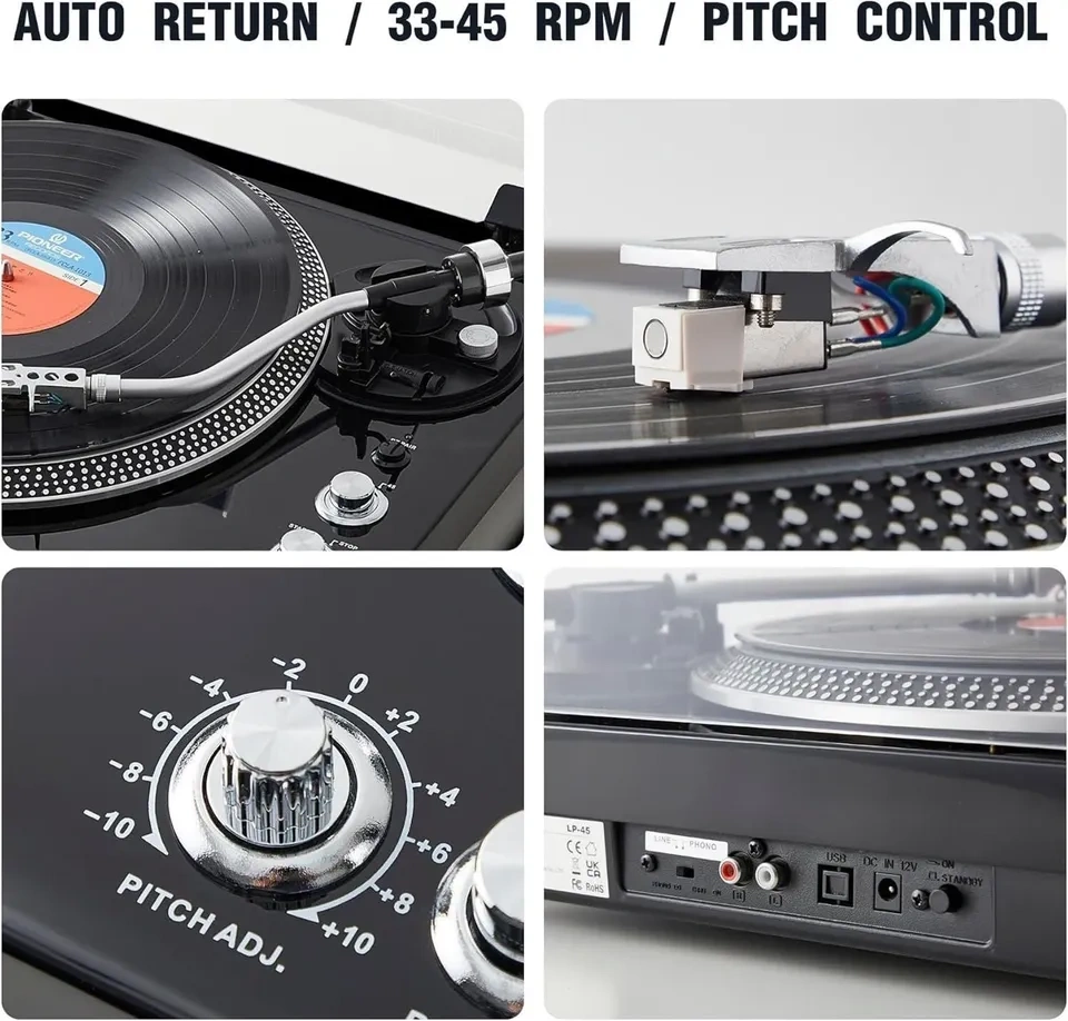 Record Player Belt-Drive Turntable - photo 5