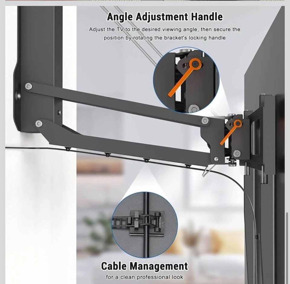 XINYAO Over Fireplace TV Mount Pull Down with Remote, Motorized - photo 4