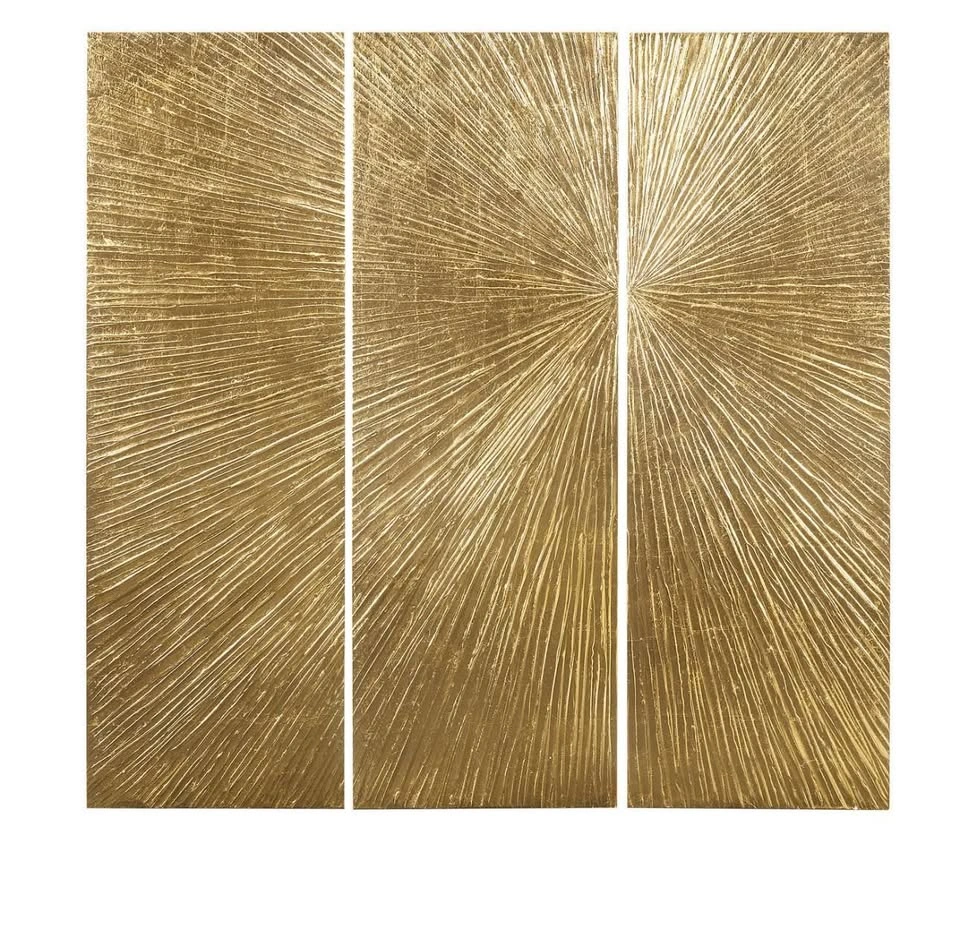 100% Hand Painted Sunburst Wall Decoration - photo 2