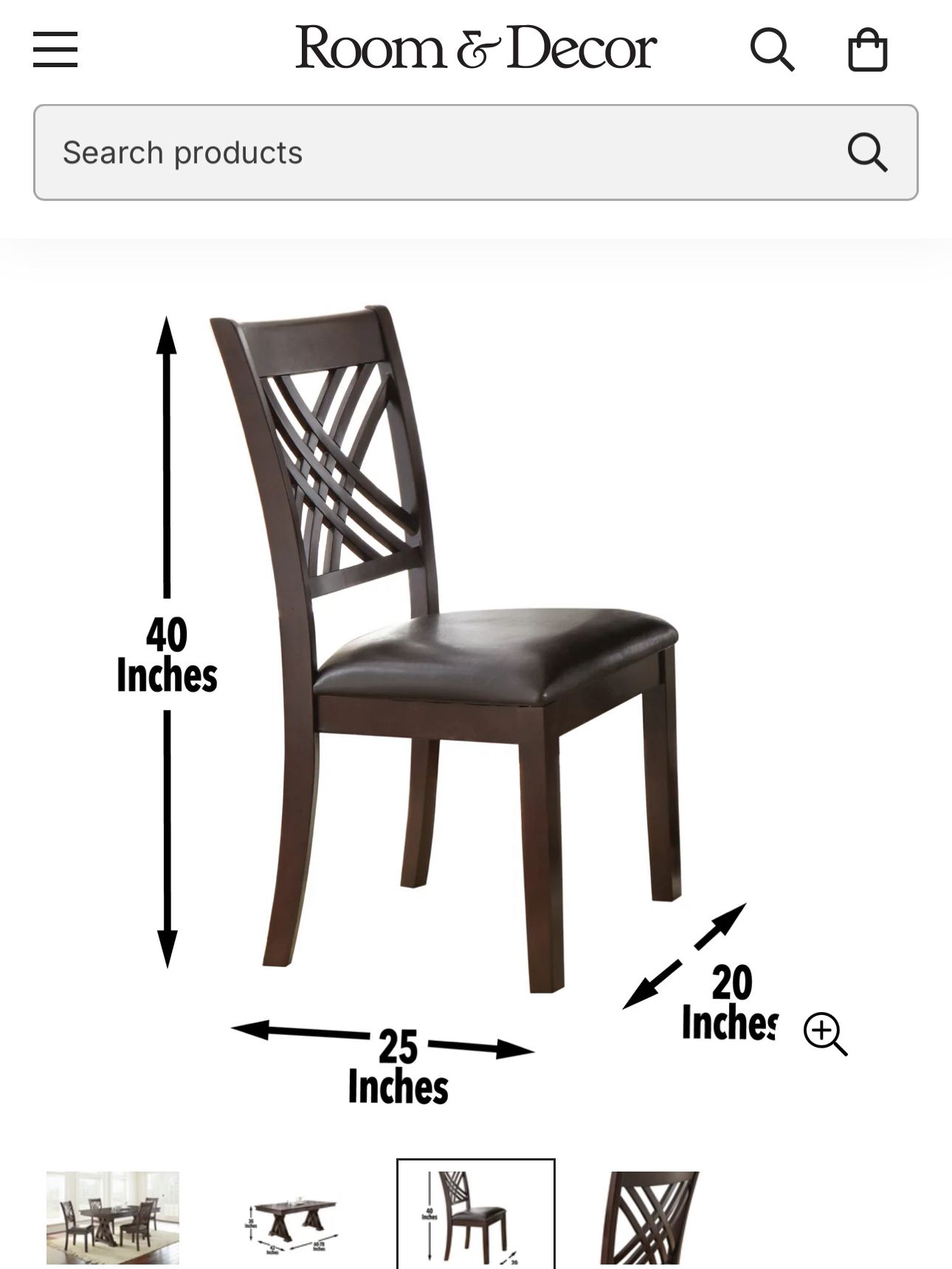 Adrian Dark Brown 6-Piece Dining Set - photo 3