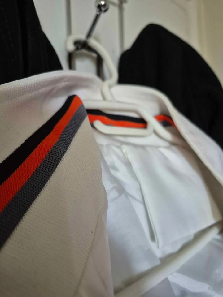 White Windbreaker with Orange Accents - XL - photo 2