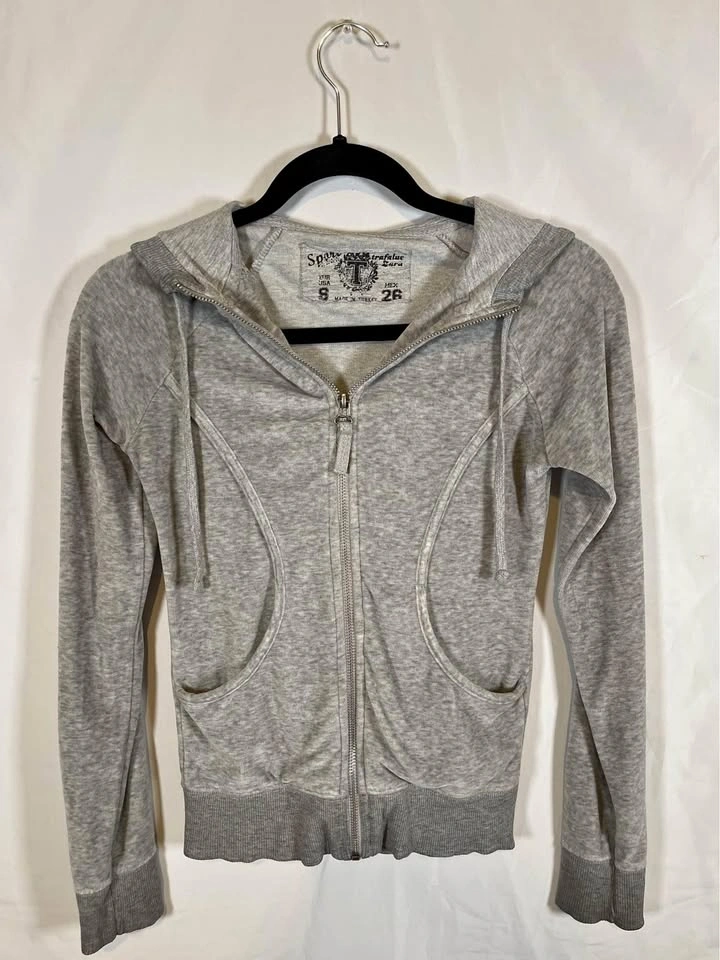 Velour Style Zip Sweater