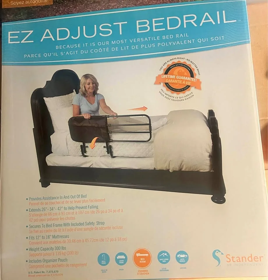 Brand new EZ Ajust Bedrail
