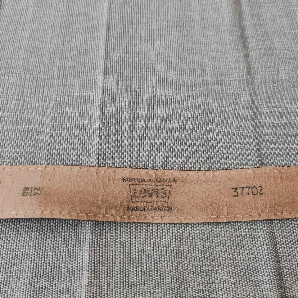 Vintage Levi's Saddleman Plaque Belt - Made in Canada - Genuine - photo 5
