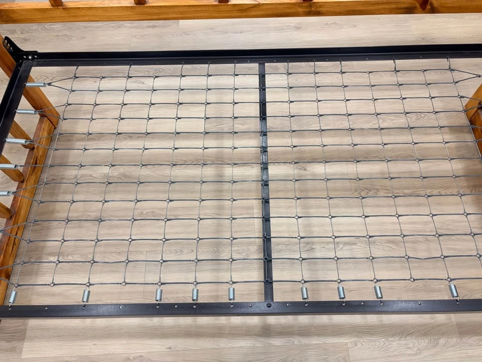 Single Bed Frame – Solid Wood with Metal Spring Base - photo 2