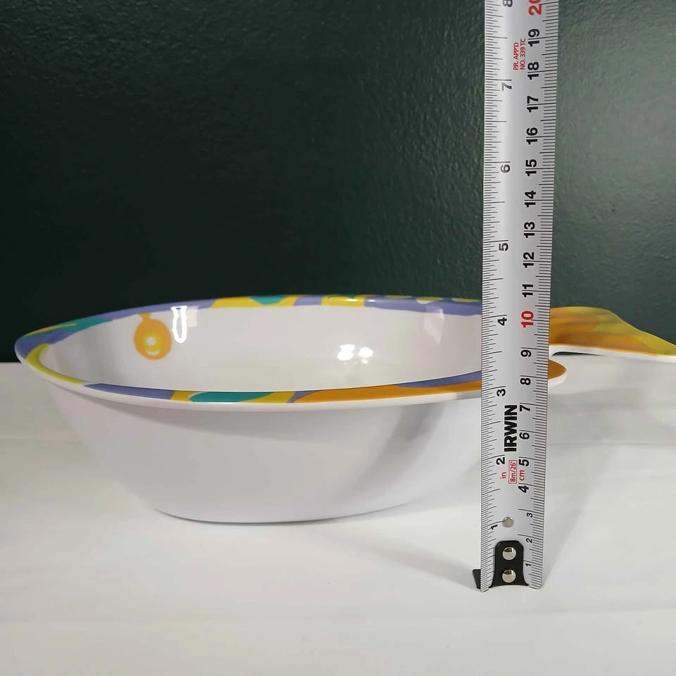 Set of 5 melamine colorful fish shaped bowls and plates - photo 3