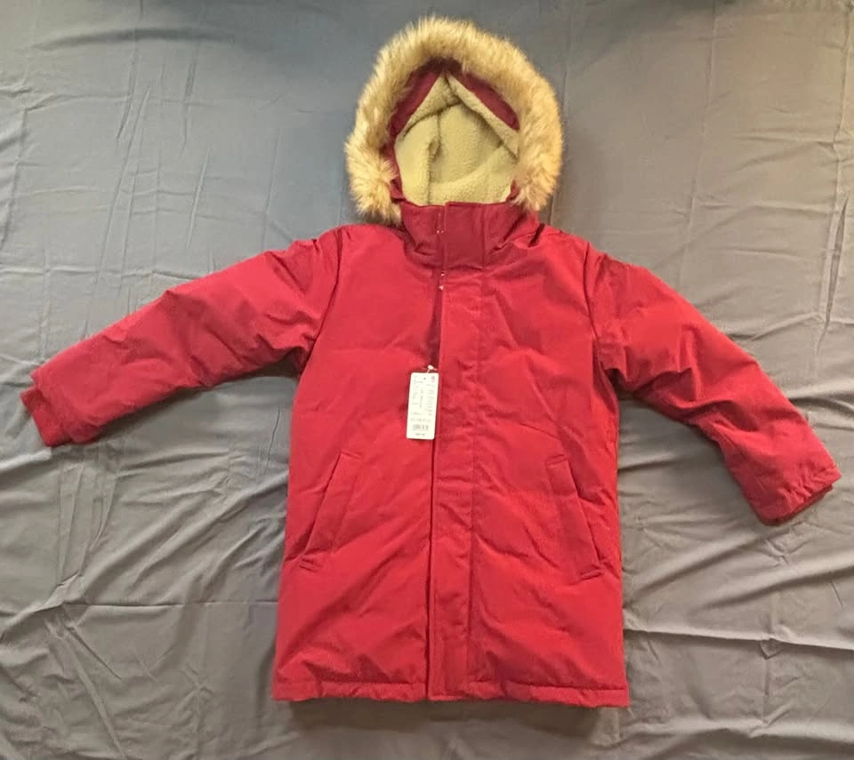 UNIQLO 11-12 kids unisex winter coat - Red - NEW with tags.