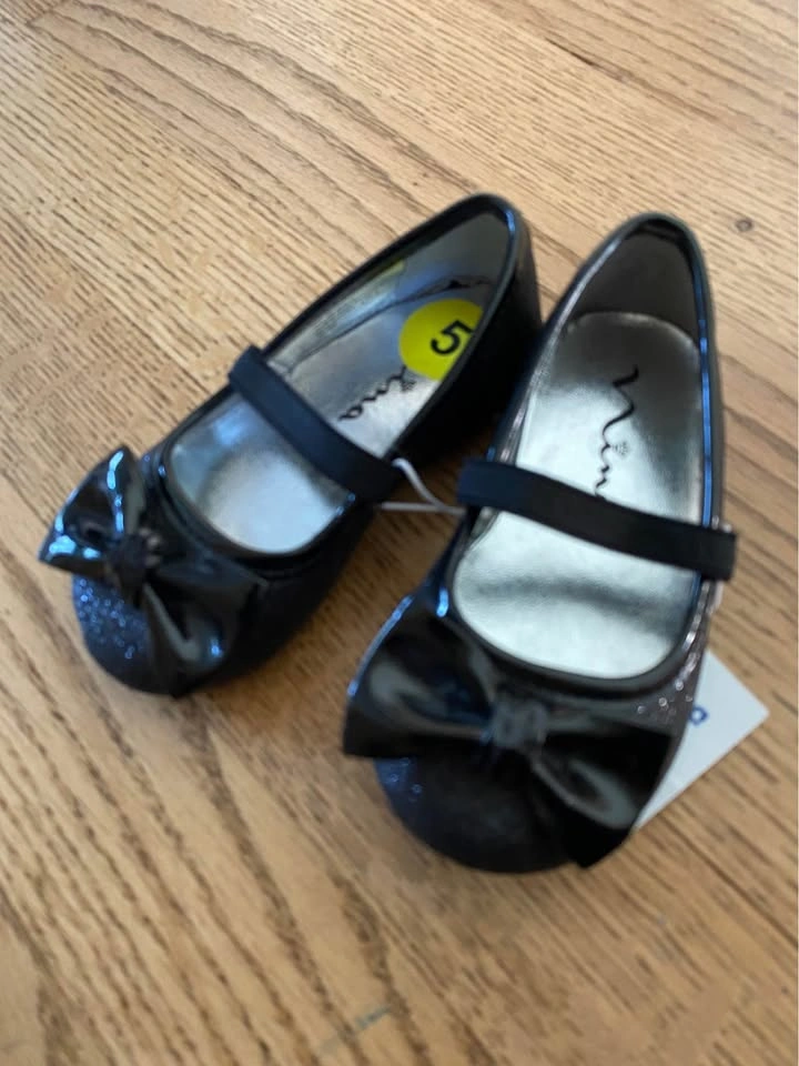 *NEW* Nina Black Infant Girls Shoes - photo 2