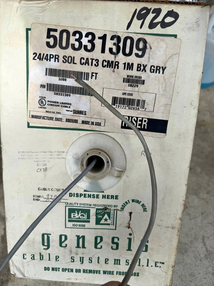 Cat. 3 Cable