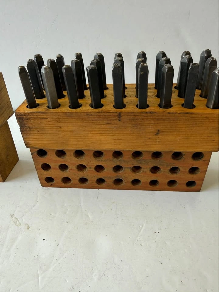Vintage Steel Letters & Number Stamp/Punch Set - photo 4