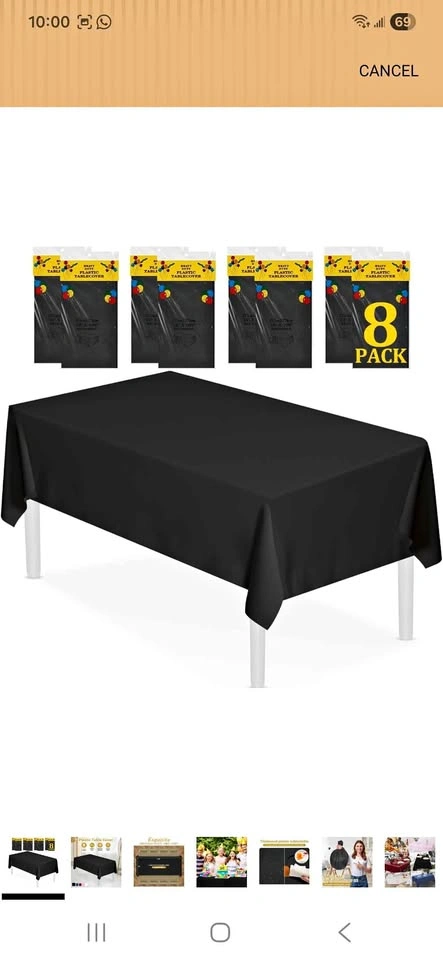 Pack of 8 Table Covers