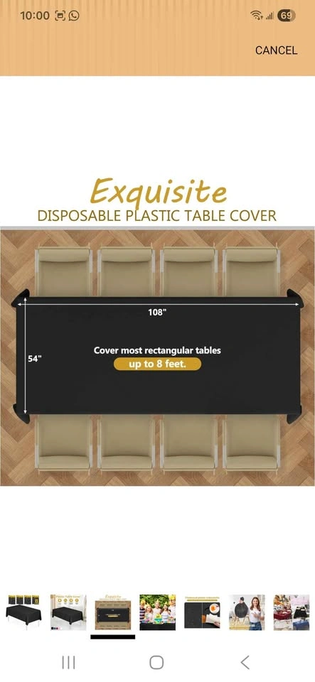 Pack of 8 Table Covers - photo 5