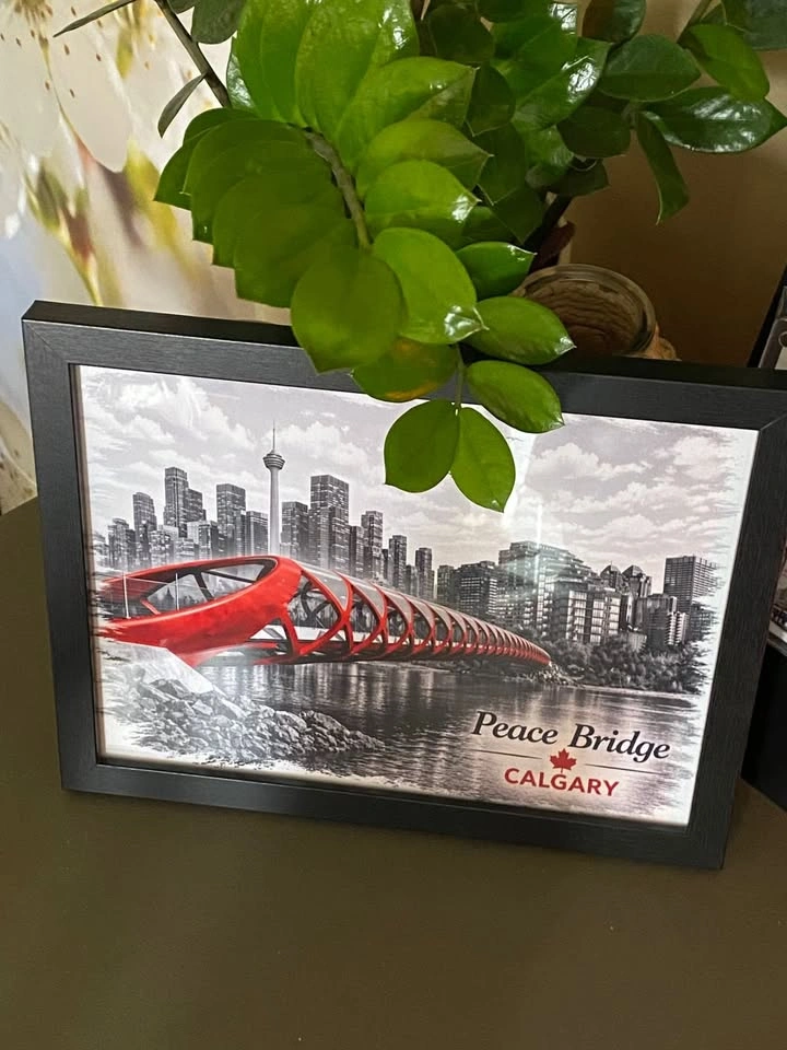 ❄️ Stunning Peace Bridge Framed Art ! 🇨🇦✨ - photo 2