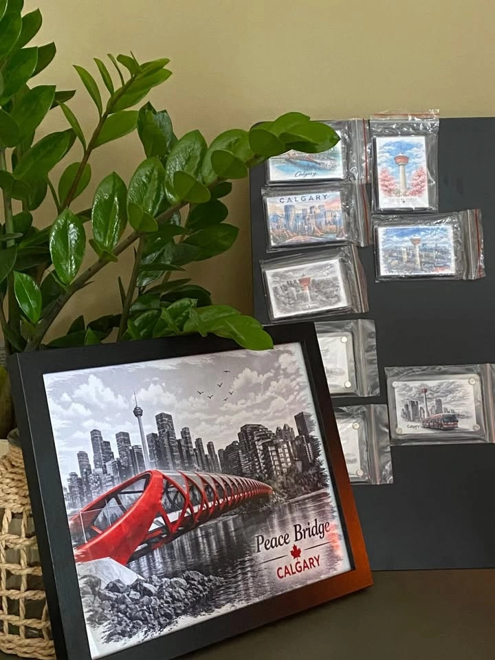 ❄️ Stunning Peace Bridge Framed Art ! 🇨🇦✨ - photo 4