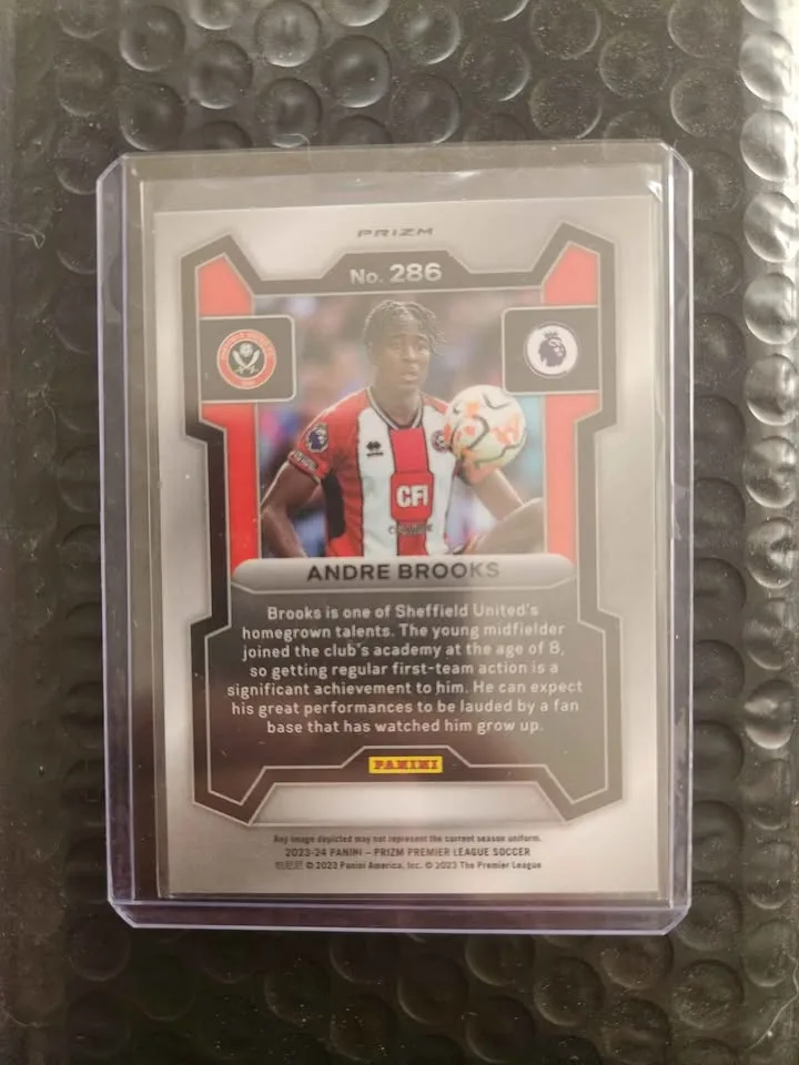 2023 Panini Prizm Andre Brooks RC Pink Refractor image indicator(2)