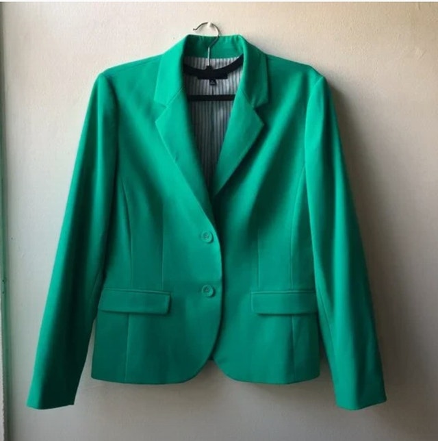 Nine West Vibrant Green Suit Jacket, size 10