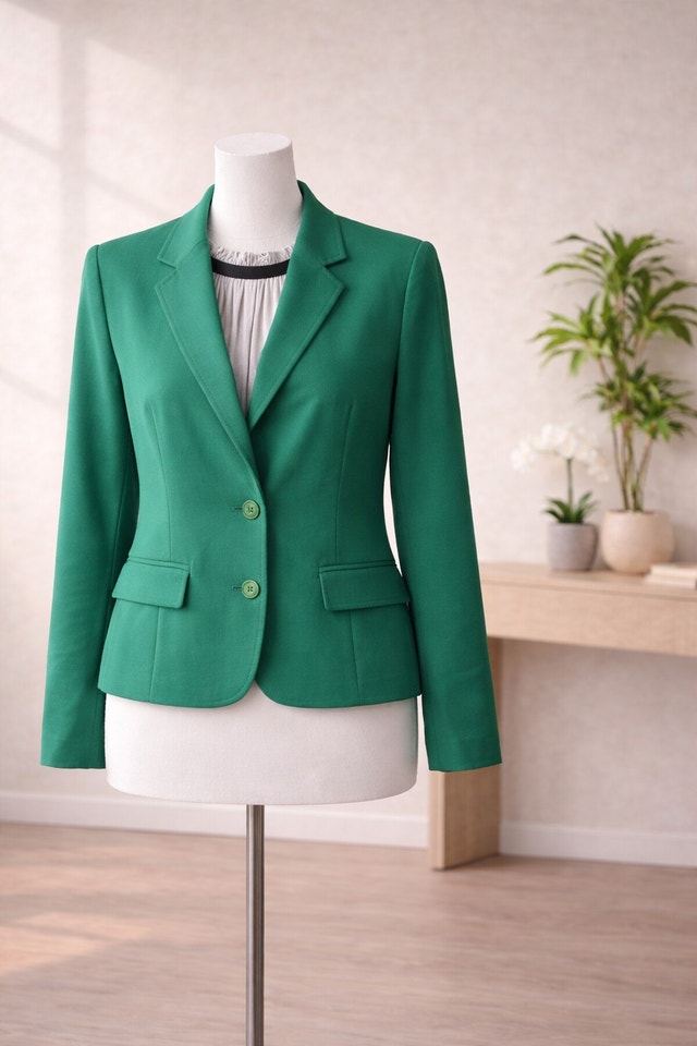 Nine West Vibrant Green Suit Jacket, size 10 - photo 4