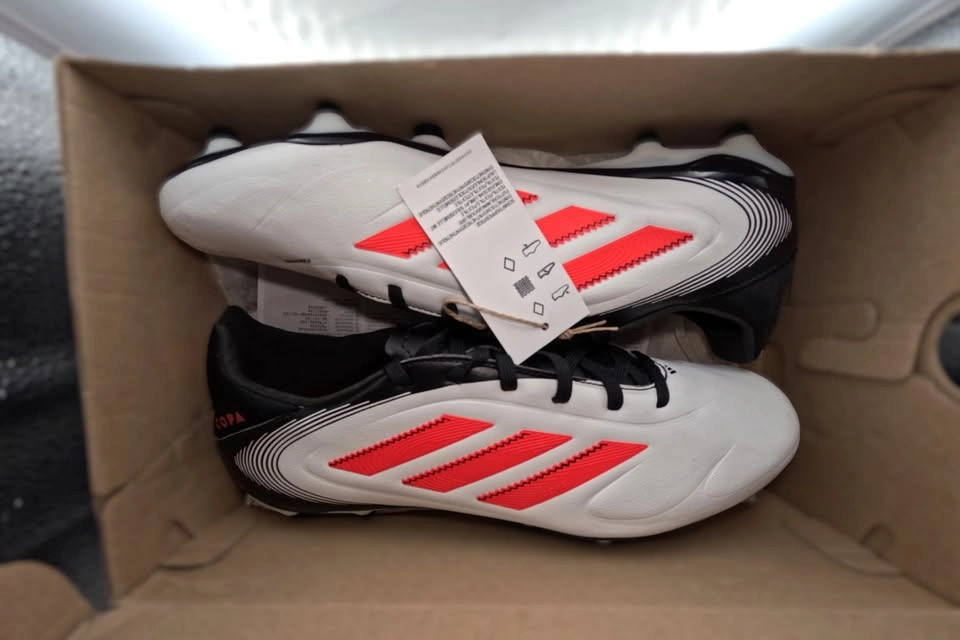 Adidas Copa Pure 3 FG Soccer Cleats Size 10.5 White/Black - photo 4