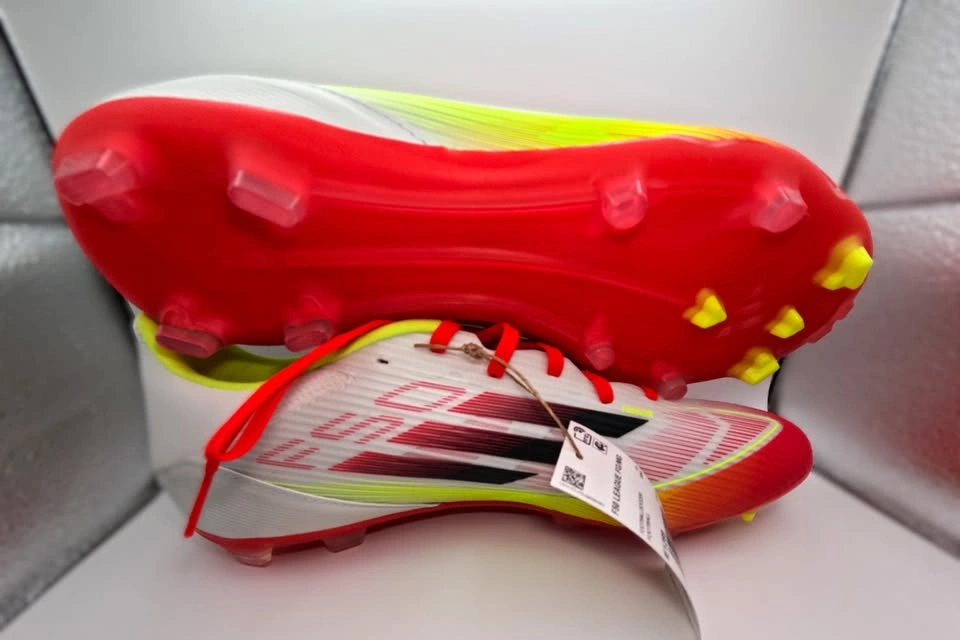 Adidas F50 FG Soccer Cleats Size 10.5 White/Red/Green - photo 2