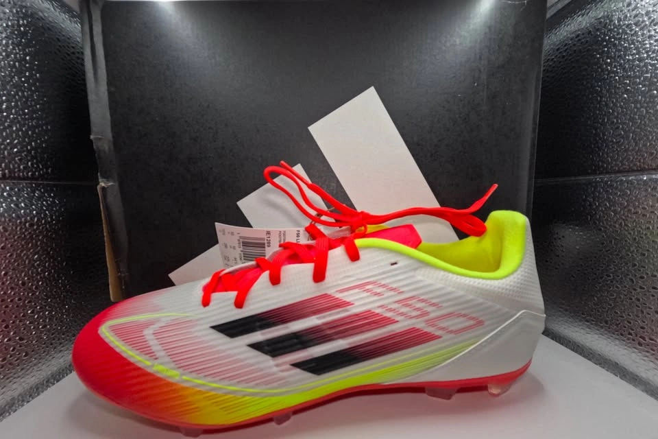 Adidas F50 FG Soccer Cleats Size 10.5 White/Red/Green - photo 5
