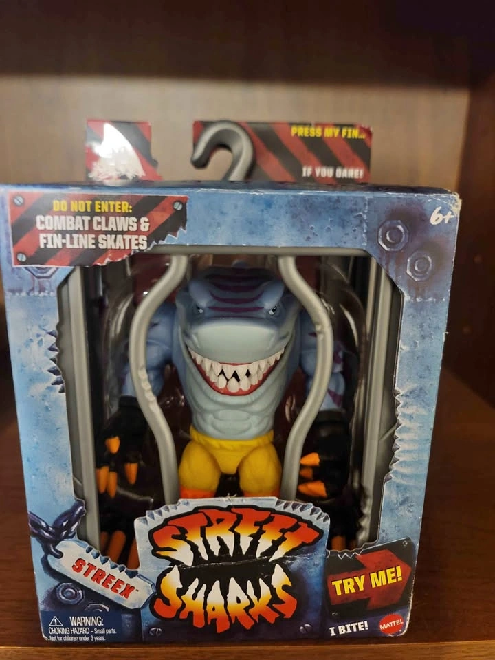 Mattel Street Sharks Streex Action Figure New in Box