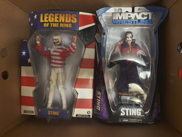 Ultimate Warrior and Sting Figure Lot Collection